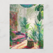 Een Boho woonkamer Briefkaart (Voorkant)
