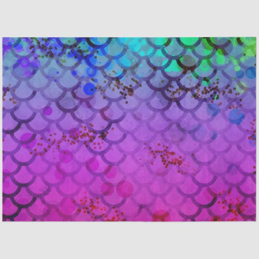 Een Bokeh Mermaid Series Design 1 Tissuepapier (Voorkant)