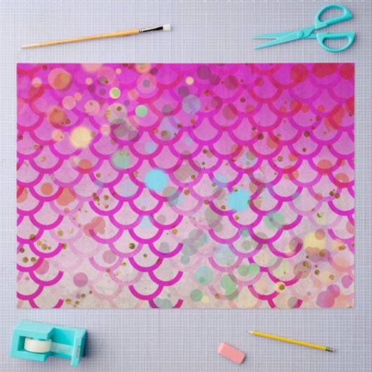 Een Bokeh Mermaid Series Design 4 Tissuepapier (Craft)