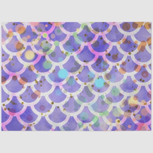 Een Bokeh Mermaid Series Design 6 Tissuepapier (Voorkant)