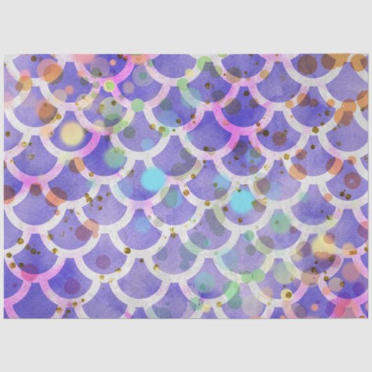 Een Bokeh Zeemeermin Serie Design 6 Tissuepapier (Voorkant)
