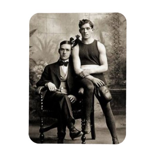 Een bokser en zijn heer magneet (Verticaal)