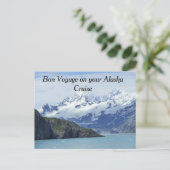 Een Bon Voyage Kaart voor een Alaska Cruise (Staand voorkant)