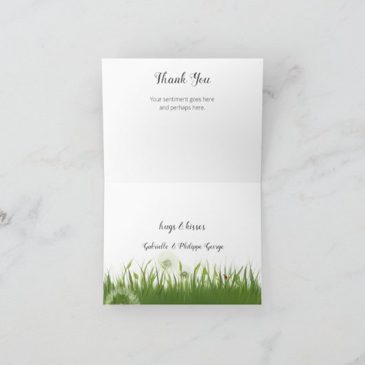 Een Boo Bunny | Blauw luchtruim en wolken Bedankkaart (Binnen)