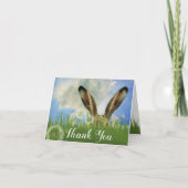Een Boo Bunny | Blauw luchtruim en wolken Bedankkaart (Voorkant)