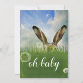 Een Boo Bunny | Blauw luchtruim en wolken Kaart (Achterkant)