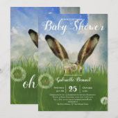 Een Boo Bunny | Blauw luchtruim en wolken Kaart (Voorkant / Achterkant)