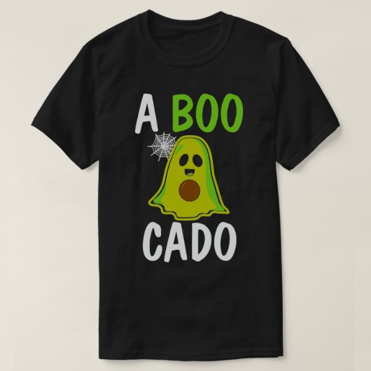 Een Boo Cado Vegan Vegetarian Avocado T-shirt (Design voorkant)