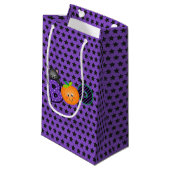 Een Boo Halloween Small Gift Bag Klein Cadeauzakje (Voorkant Gekanteld)