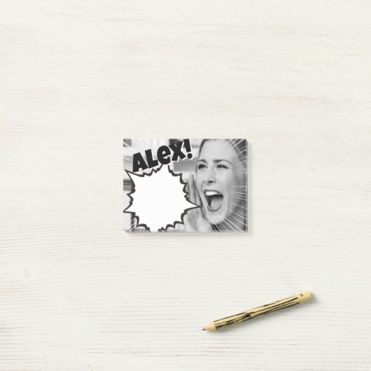 Een boodschap van je moeder. post-it® notes (Op bureau)