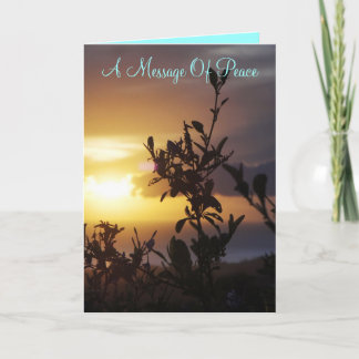 Een boodschap van vrede kaart