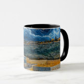 Een boodschap van vrede & vrijheid mok (Voorkant rechts)