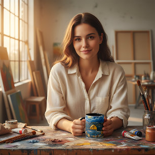 Een boodschap van vrede & vrijheid mok