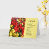 Een boodschap voor kaart (Gele Bloem)