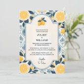 Een boog eten leuk fruit Limoen citroen bruiloft Kaart (Staand voorkant)
