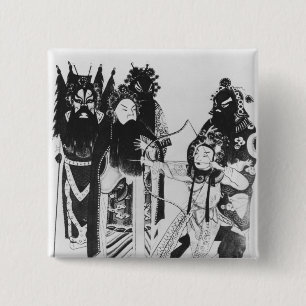 Een boog gebruiken bij de poort van Yven Vierkante Button 5,1 Cm