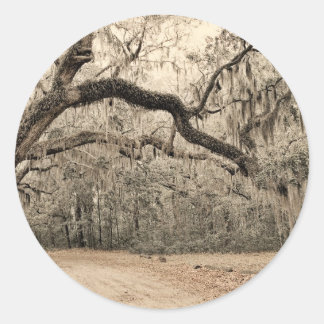 Een boog van meren ronde sticker