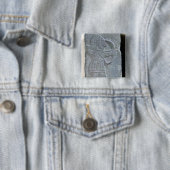 Een boogschutter uit het Paleis van Kapara Vierkante Button 5,1 Cm (In situ)