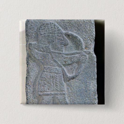 Een boogschutter uit het Paleis van Kapara Vierkante Button 5,1 Cm (Voorkant)