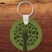 Een boom bedienen3 sleutelhanger (Voorkant)