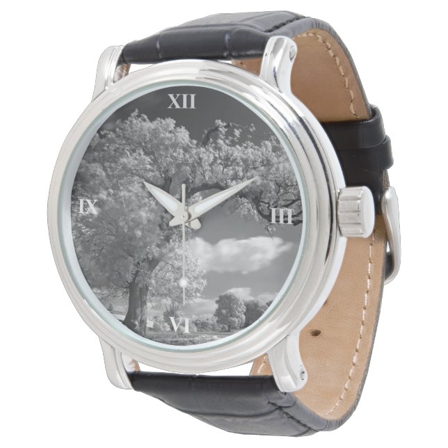 Een boom blaast in de wind horloge (Gekanteld)