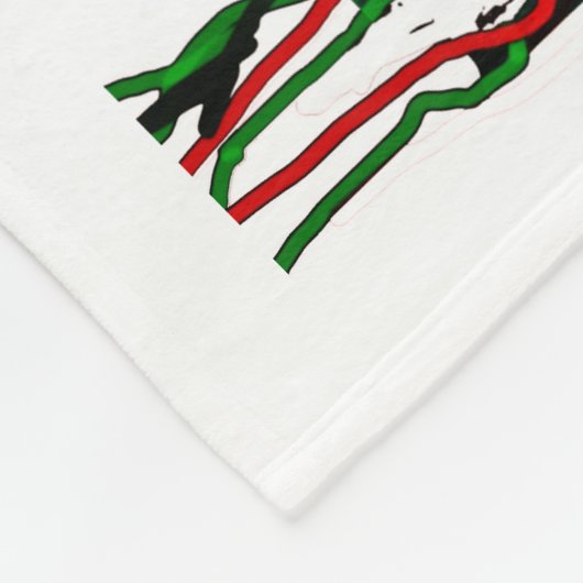 Een boom des levens en een meisje fleece deken (Hoek)