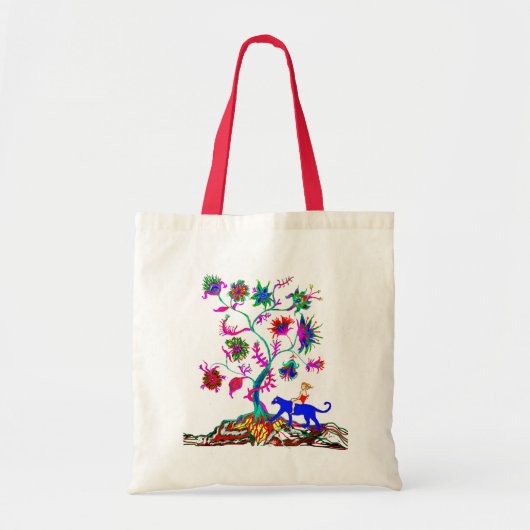 Een boom des levens en een meisje tote bag (Voorkant)