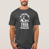 Een boom huggen - Arboristisch vuurtje T-shirt (Voorkant)