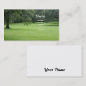 Een boom in een Gebied van Groen Visitekaartje (Voorkant / Achterkant)