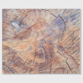 Een boom in een snede. Logt knollen in de bossen. Cadeaupapier (Vlak)