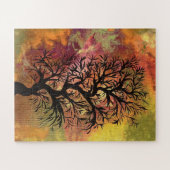 Een boom in het Storm Legpuzzel (Horizontaal)