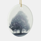 Een boom in mist keramisch ornament (Rechts)