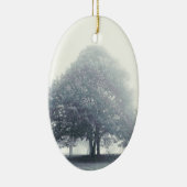 Een boom in mist keramisch ornament (Rechts)