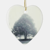 Een boom in mist keramisch ornament (Rechts)