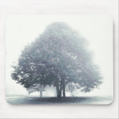 Een boom in mist muismat (Voorkant)