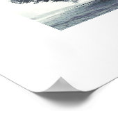 Een boom in mist poster (Hoek)