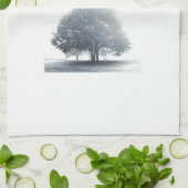 Een boom in mist theedoek (Gevouwen)