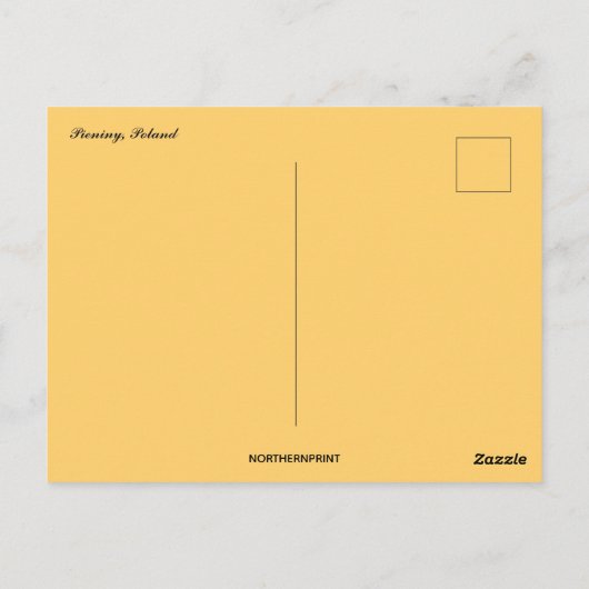 Een boom in Pijninj Polen Briefkaart (Achterkant)