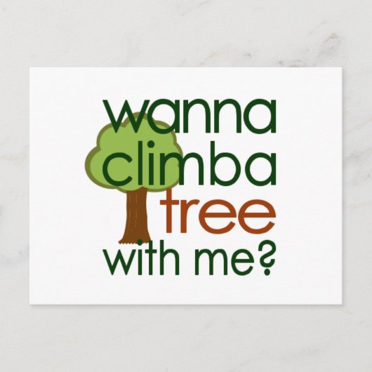 Een boom klimmen briefkaart (Voorkant)