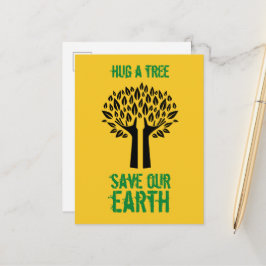 Een boom om onze aarde te redden briefkaart