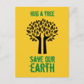Een boom om onze aarde te redden briefkaart (Voorkant)