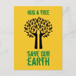 Een boom om onze aarde te redden briefkaart
