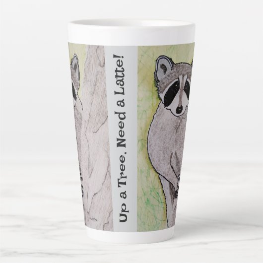 Een boom op, een latte nodig! Latte Mok (Voorkant)