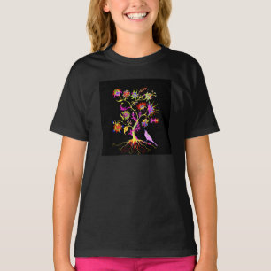 Een boom van leven en een vogel t-shirt