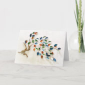 Een boom van vele kleuren notitiekaartje (Voorkant)