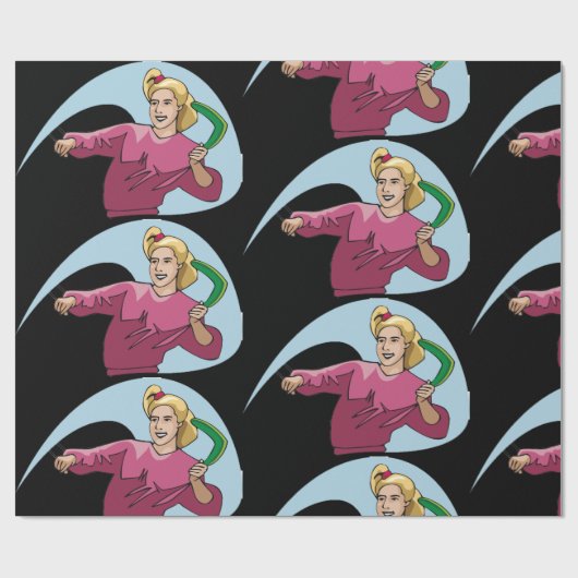 Een Boomerang omdraaien Cadeaupapier (Vlak)