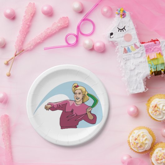 Een Boomerang omdraaien Papieren Bordje (Feest)