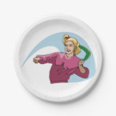 Een Boomerang omdraaien Papieren Bordje (Voorkant)