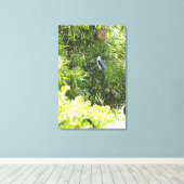 Een boomknol op een boom canvas afdruk (Insitu (Houten vloer))