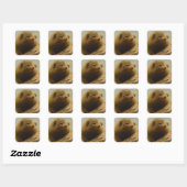 Een boomvertakking maken vierkante sticker (Vel)